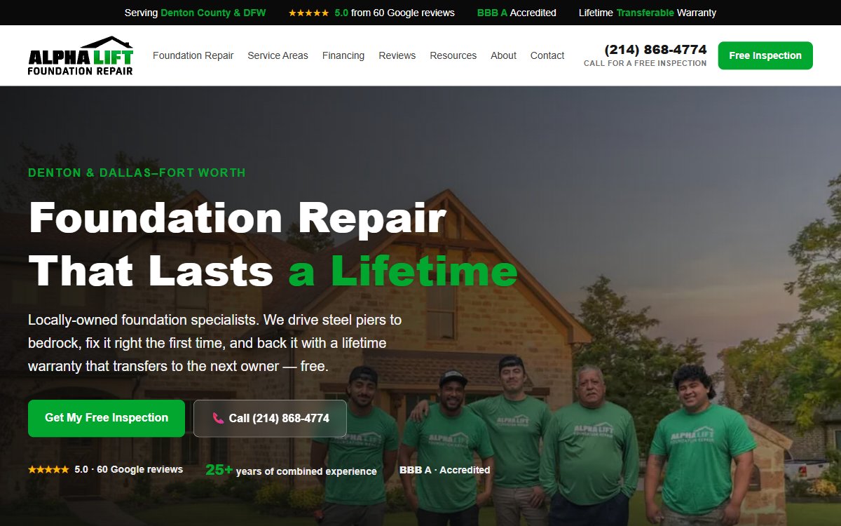 The AlphaLift website RankPilot rebuilt — 30 answer-ready pages